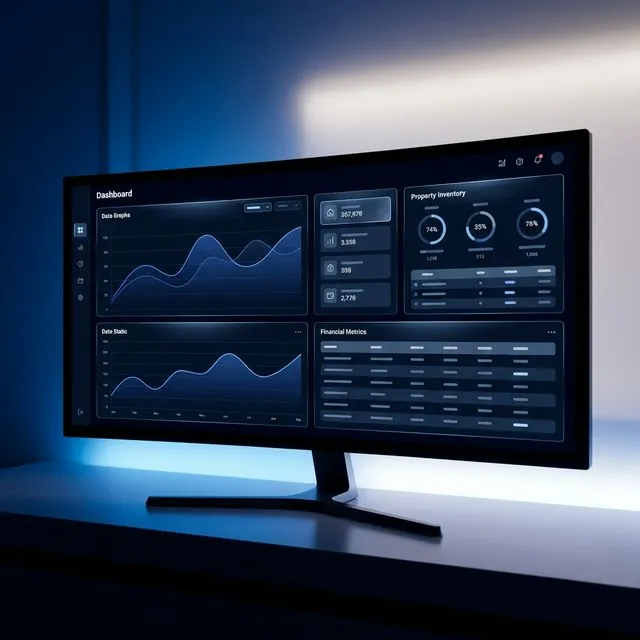 Dashboard principal de Kalibra ERP con vista general de ventas y cobranza de un desarrollo inmobiliario
