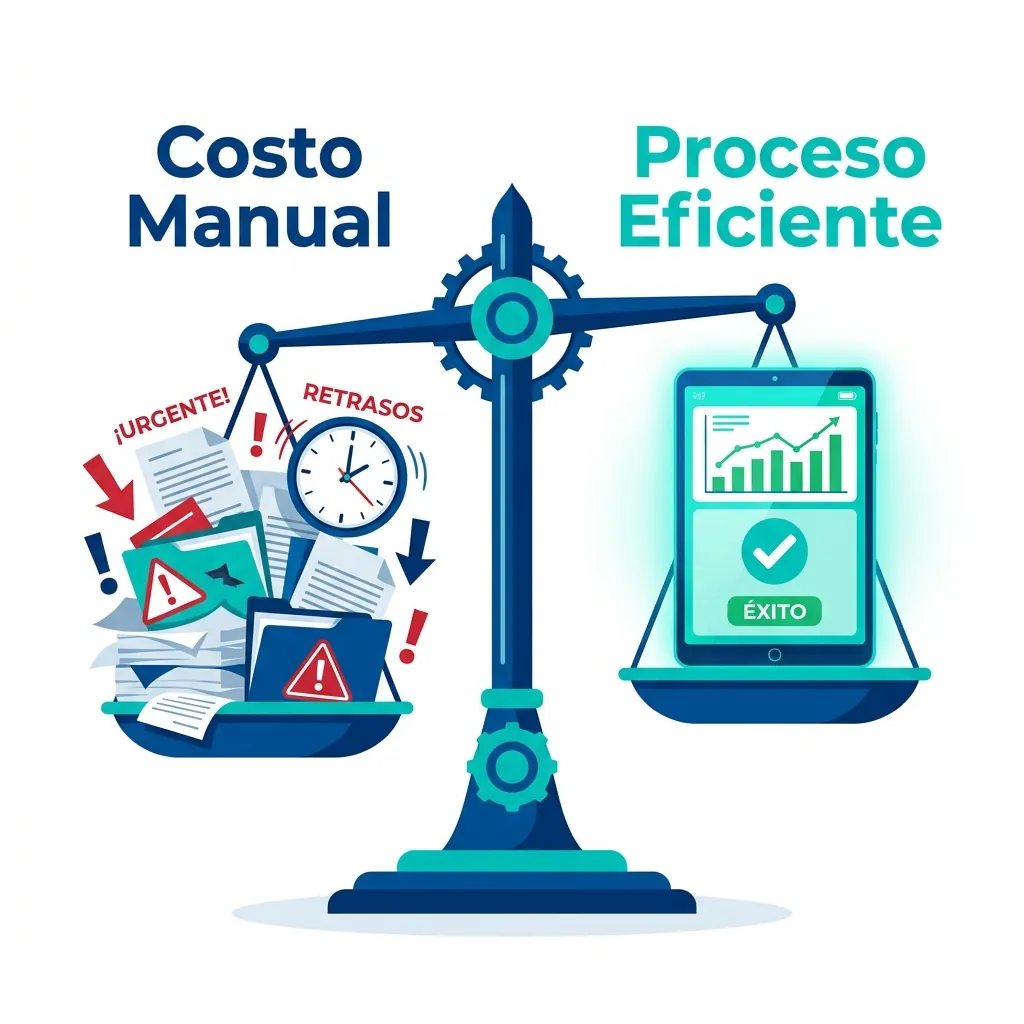 Costo Manual vs Proceso Eficiente de conciliación bancaria en una desarrolladora