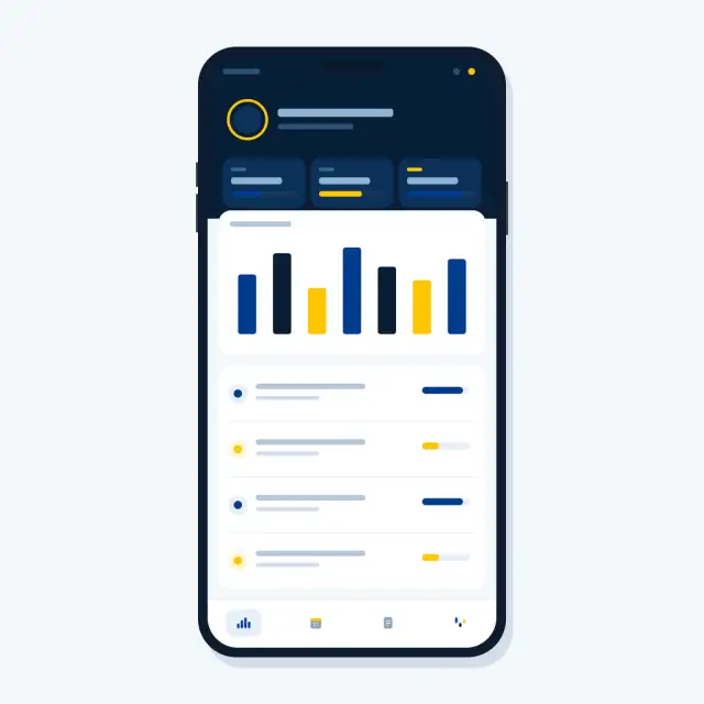 Asesor comercial inmobiliario en México consultando seguimiento de prospectos y apartados en la aplicación móvil de Kalibra CRM